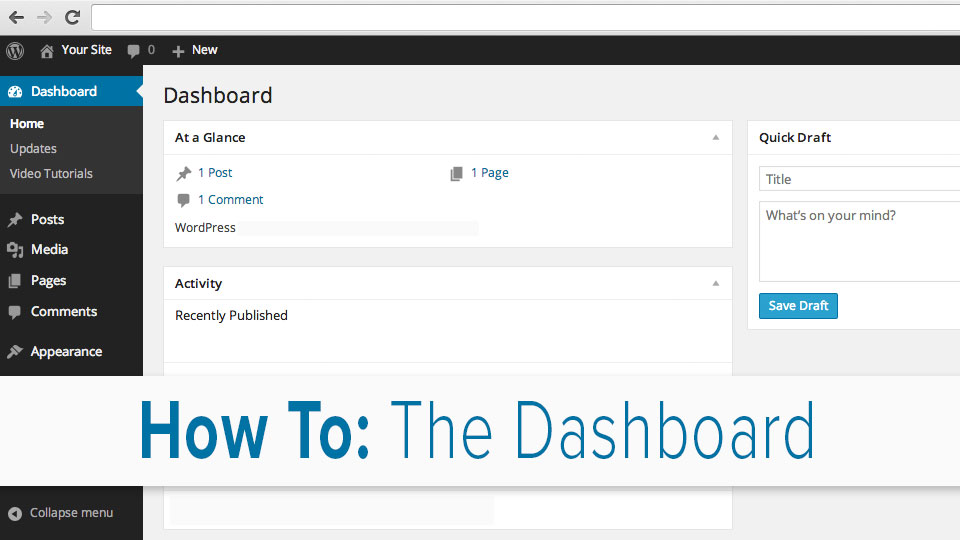 Video Tutorial: The Dashboard